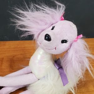 Mattel Barbie Plush Purple Poodle Dog Bendable